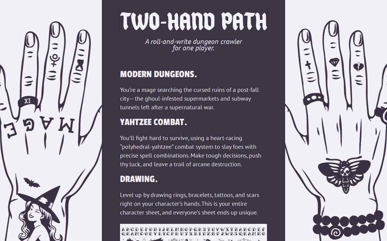 Two hand path